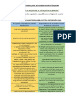 Planificación Plan de Mejora