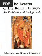 Download The Reform of the Roman Liturgy by Msgr Klaus Gamber by Hermit WithoutA permit SN53054157 doc pdf