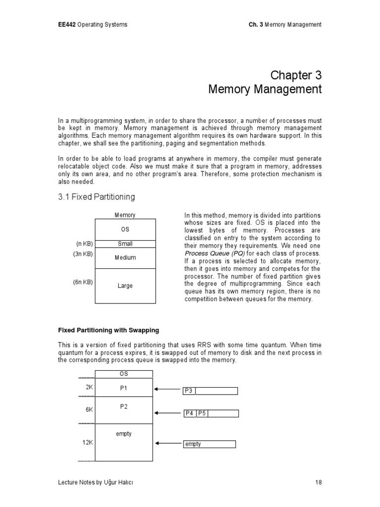 11 Notes On Memory Management | PDF | Computing | Computer Architecture