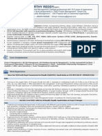 D. Trimurthy Reddy: Profile Summary