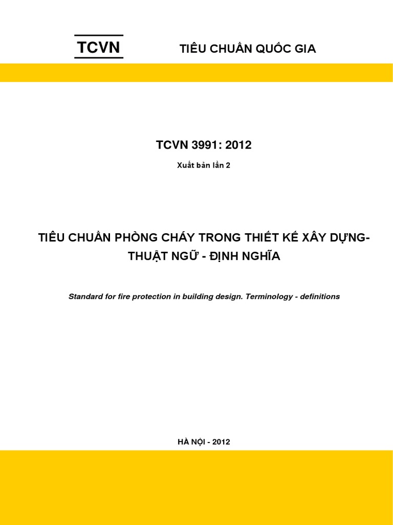 TCVN 3991 2012 PCCC Fire Protection Definition PDF