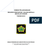 Pedoman Pelaksanaan Seleksi Calon Kepala Sekolah