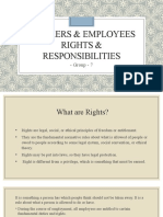 Workers & Employees Rights & Responsibilities: - Group - 7