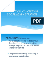 Theoretical Concepts of Social Administration