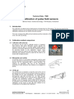 Calibration of Pulse Field Sensors: Technical Note - TN20