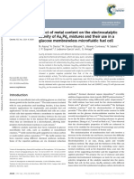 Arjona - 2014 - Effect of Metal Content On The Electrocatalytic