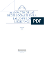 El Impacto de Las Redes Sociales en La Salud Los Mexicanos