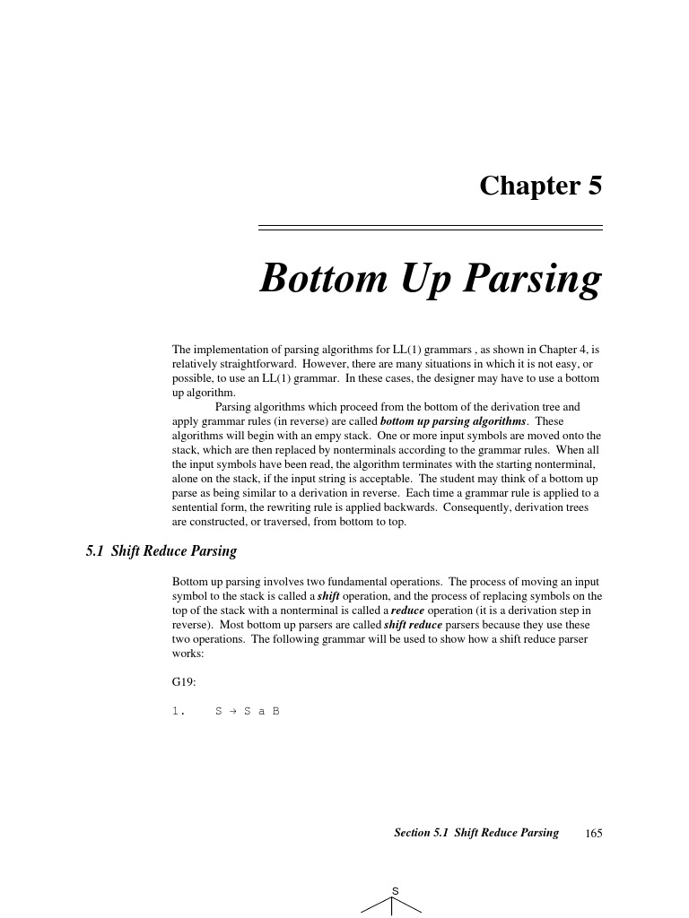 Bottom-Up Parsing with Shift-Reduce Algorithms | PDF | Parsing | Syntax ...