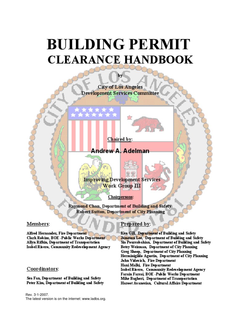 Los Angeles Building Permit Clearance Guide | PDF | Easement | Zoning