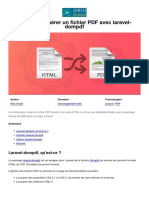 Laravel Generer Un PDF Avec Laravel Dompdf 19092021