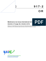 Code Uic: Maintenance Du Réseau International de Transmission de Données À L'usage Des Chemins de Fer