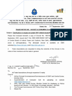 Trade Notice No 10-CGST & CX-MUMBAI Zone-2021 Dated 22september2021