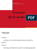 Chương 9 - Gỡ Rối Và Kiểm Thử