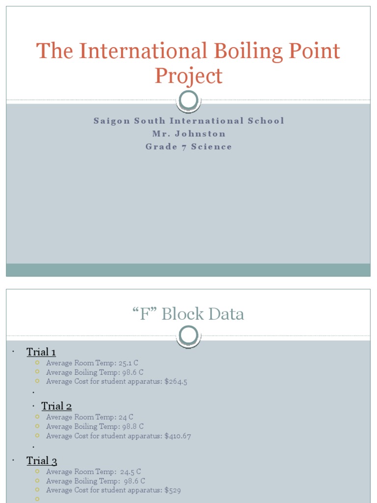 Boiling Point Project Data Analysis | PDF | Nature