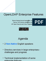 Openldap Enterprise Features: HP Open Source and Linux Organization