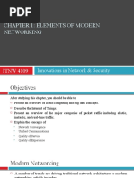 Chapter 1 Elements of Modern Networking