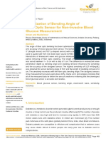 Optimization of Bending Angle of Fiber Optic Sensor For Non-Invasive Blood Glucose Measurement