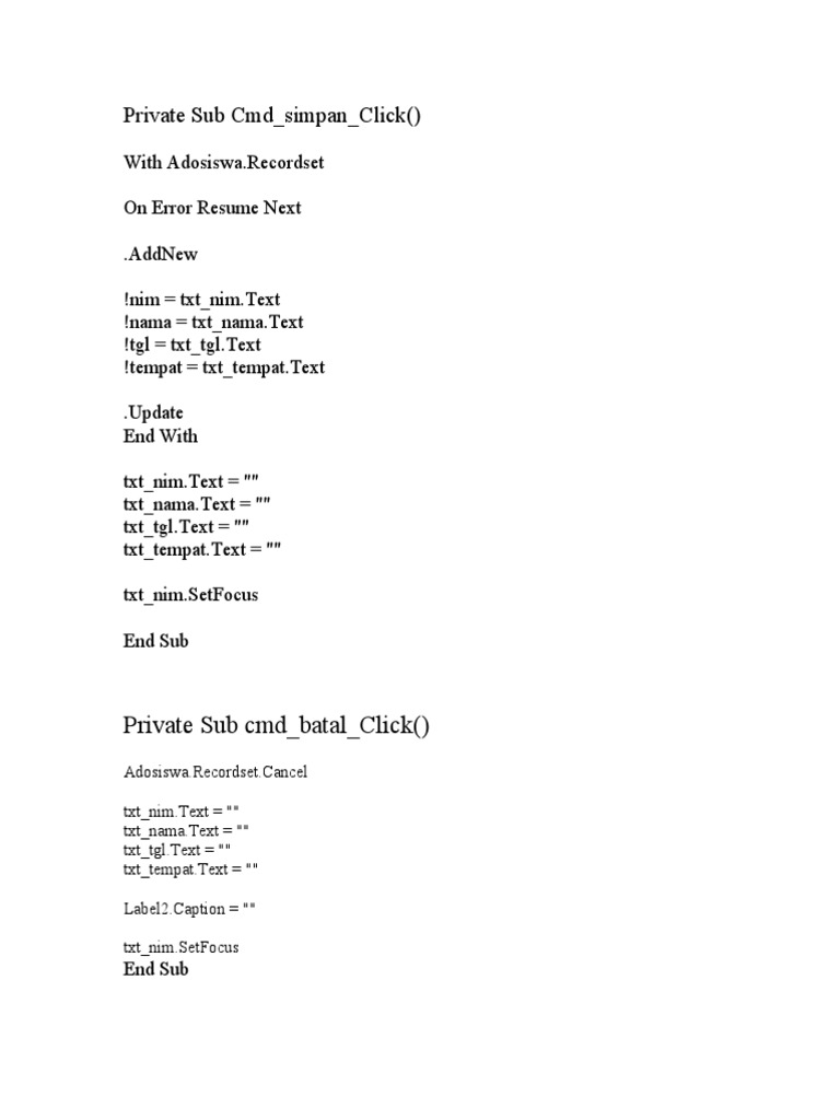 Aplikasi Pengelolaan Data Siswa | PDF | Computer Programming | Software ...