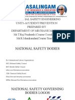 Industrial Safety Bodies and Timelines