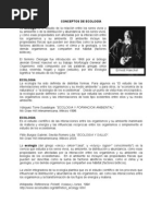 CONCEPTOS DE ECOLOGÍA