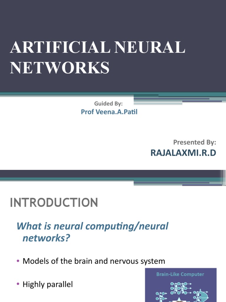 Understanding Artificial Neural Networks | PDF | Artificial Neural ...