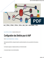 Configuration Des Switchs Pour La VoIP - Networklab