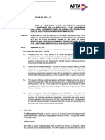 ARTA - Memorandum Circular 2020-07, Guidelines On The Designation of Committe On Anti Red Tape