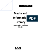 Media and Information Literacy: Quarter 2 - Module 1 Week 1