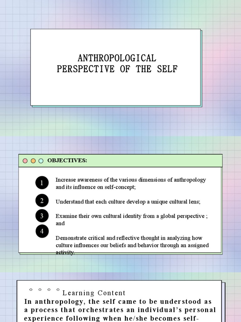 Anthropological Perspectives on Self | PDF | Self Concept | Identity ...