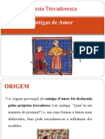 Poesia Trovadoresca: Cantigas de Amor