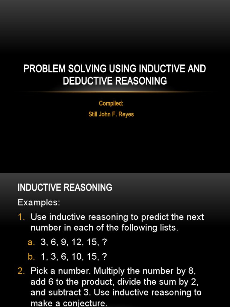 activity 3 problem solving by inductive reasoning