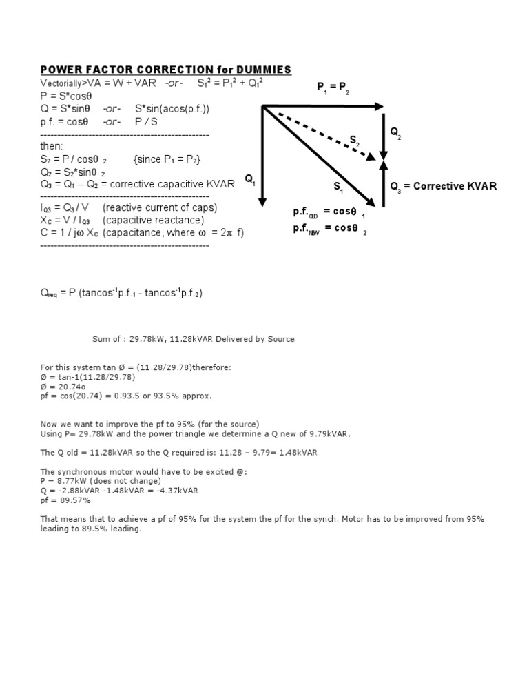 POWER FACTOR CORRECTION For DUMMIES PDF