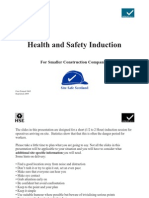 Health and Safety Induction: For Smaller Construction Companies