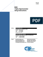 USB2000 Fiber Optic Spectrometer Operating Instructions: Ocean Optics, Inc