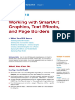 Working With Smartart Graphics, Text Effects, and Page Borders