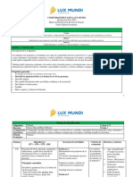 Planificación Francés Quinto P1