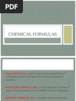 Chemical Formulas