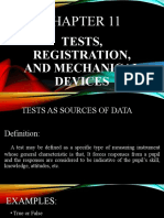 Chapter 11-Tests, Registration and Mechanical Devices