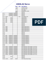 ASDA-A2 Servo: Parameter Code Parameter Value Unit Descriptions Default