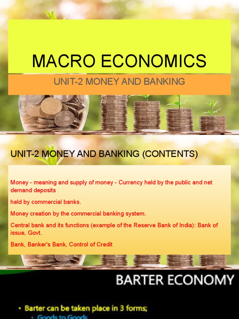 Unit2 Money and Banking PDF