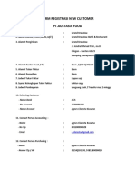 Form Registrasi Greenfields Customer Group