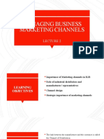 Lecture Managing Business Channels