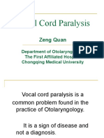 Vocal Cord Paralysis