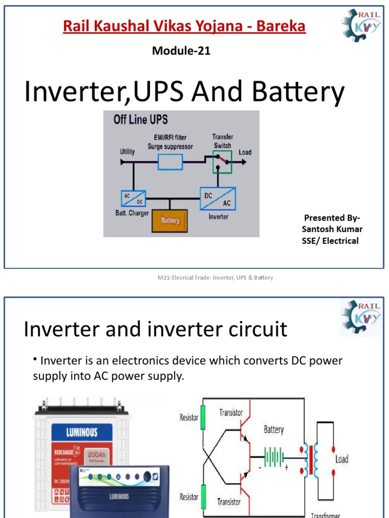 UPS vs Inverter: Key Differences Explained | PDF | Power Inverter ...