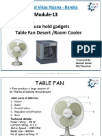 English M13 Table Fan and Desert Cooler - Day 4