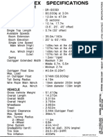 TADANO 80ton GR-800EX - Specification & Load Chart PDF