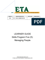 PA L4 - SP5 - Learner Guide 