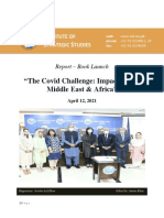 "The Covid Challenge: Impact On The Middle East & Africa": Nstitute of Trategic Tudies