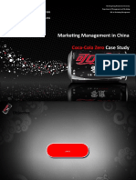 Marketing Management in China Case Study: Coca-Cola Zero
