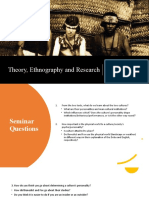 Theory, Ethnography and Research: American Anthropology: Culture and Personality